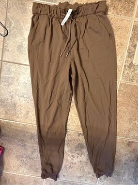 lululemon athletica Brown Drawstring Jogger Pants